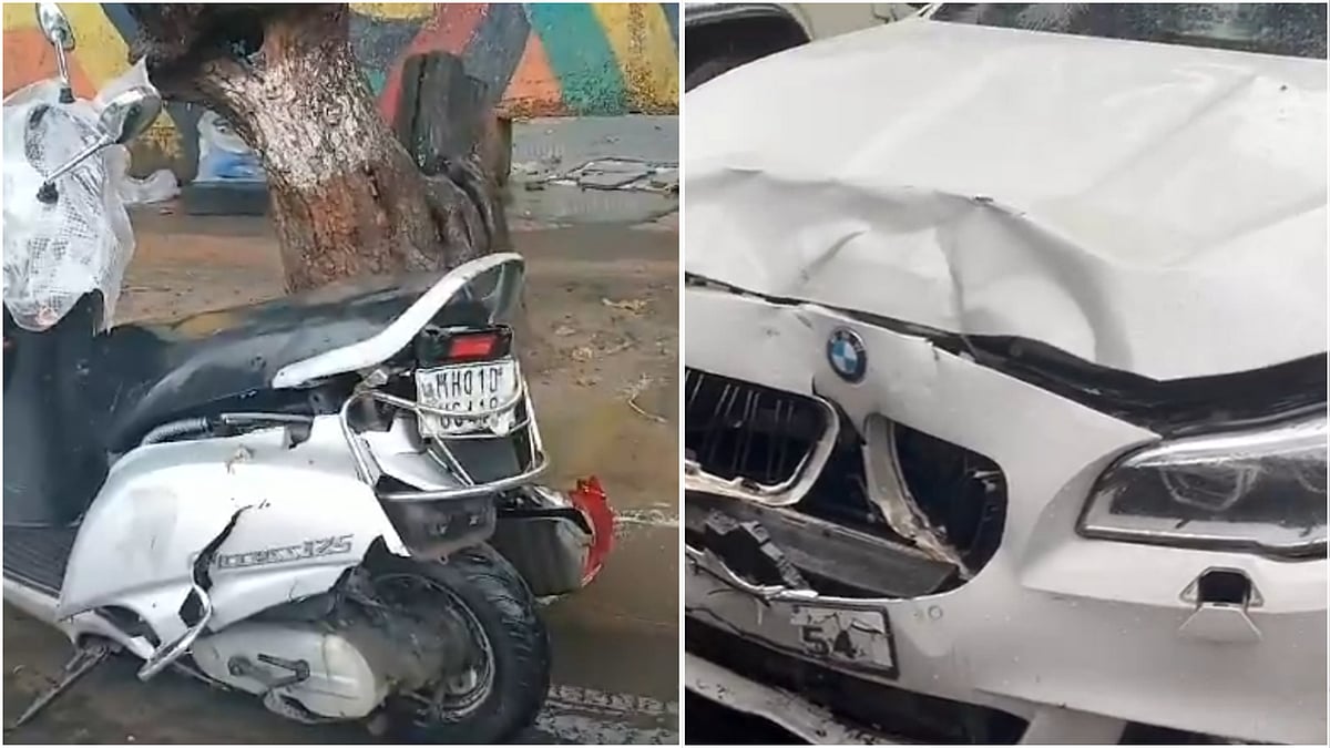 Mumbai: 1 Dead After Speeding BMW, Allegedly Driven By Shiv Sena Leader, Hits Scooter In Worli - | Photo: X